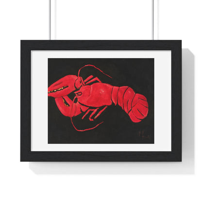 Lobster on Black Background (1940–1941) by Marsden Hartley, from the Original, Framed Art Print