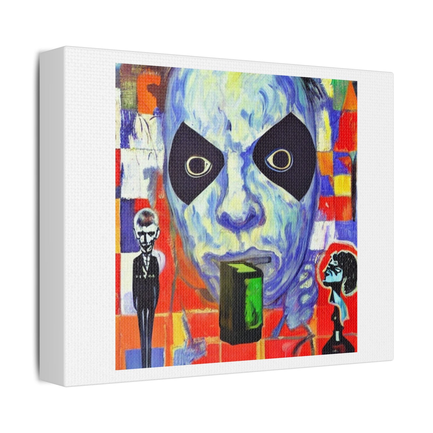 World History Of Humanity Mask Acrylic In Damien Hirst Style II 'Designed by AI'