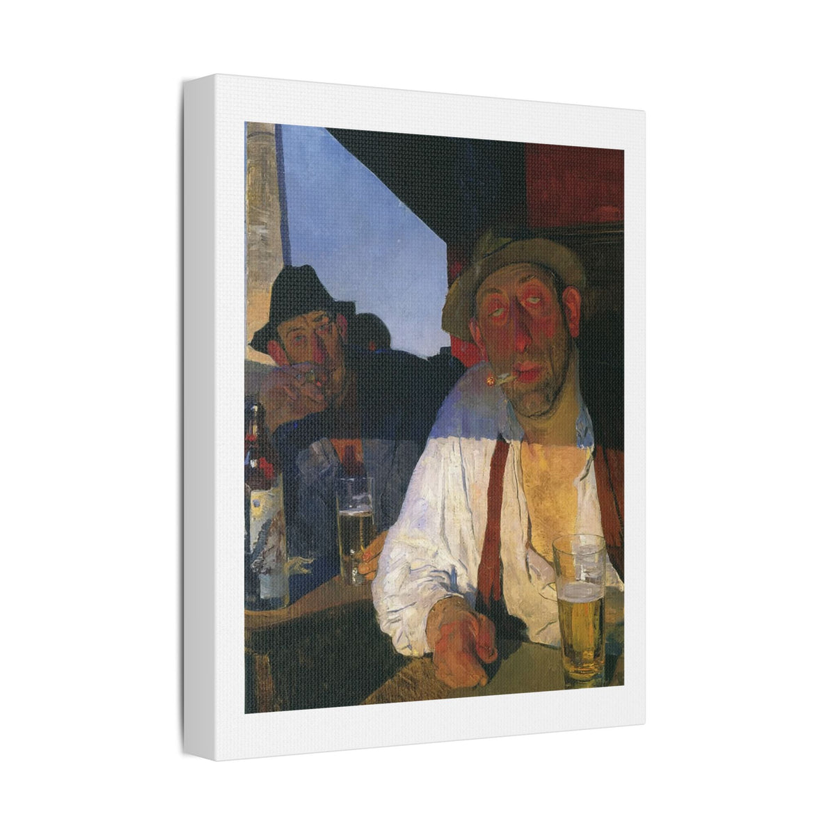 Café Art II, Print on Satin Canvas, Stretched