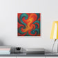 Bold Brush Strokes Representing a Swirling Jazz Performance 'Designed by AI' Canvas Art Print