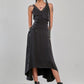 Banned Apparel Gothic High-Low Asymmetric Dress in Black