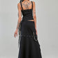 Banned Apparel Gothic Cargo Skirt Black Zip-Off Punk-Style