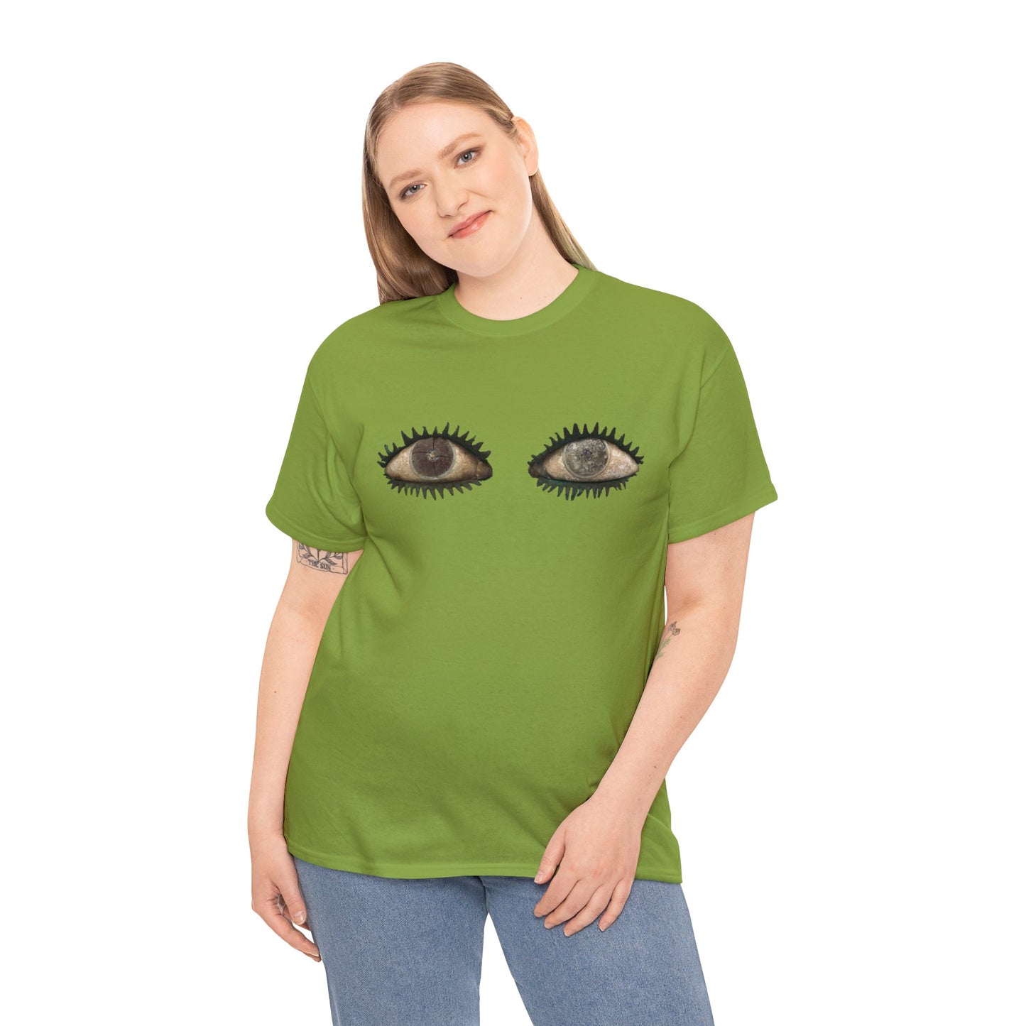 Pair of Eyes, Ancient Sculpture Art T-Shirt