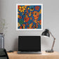 Love and Life Art in the Style of Joan Miro 'Designed by AI' Canvas Art Print