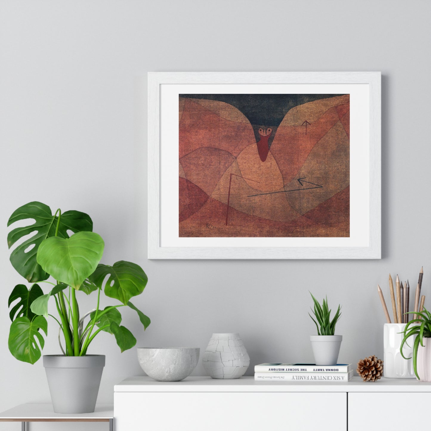 Aviatic Evolution (1934) Painting by Paul Klee from the Original, Framed Art Print