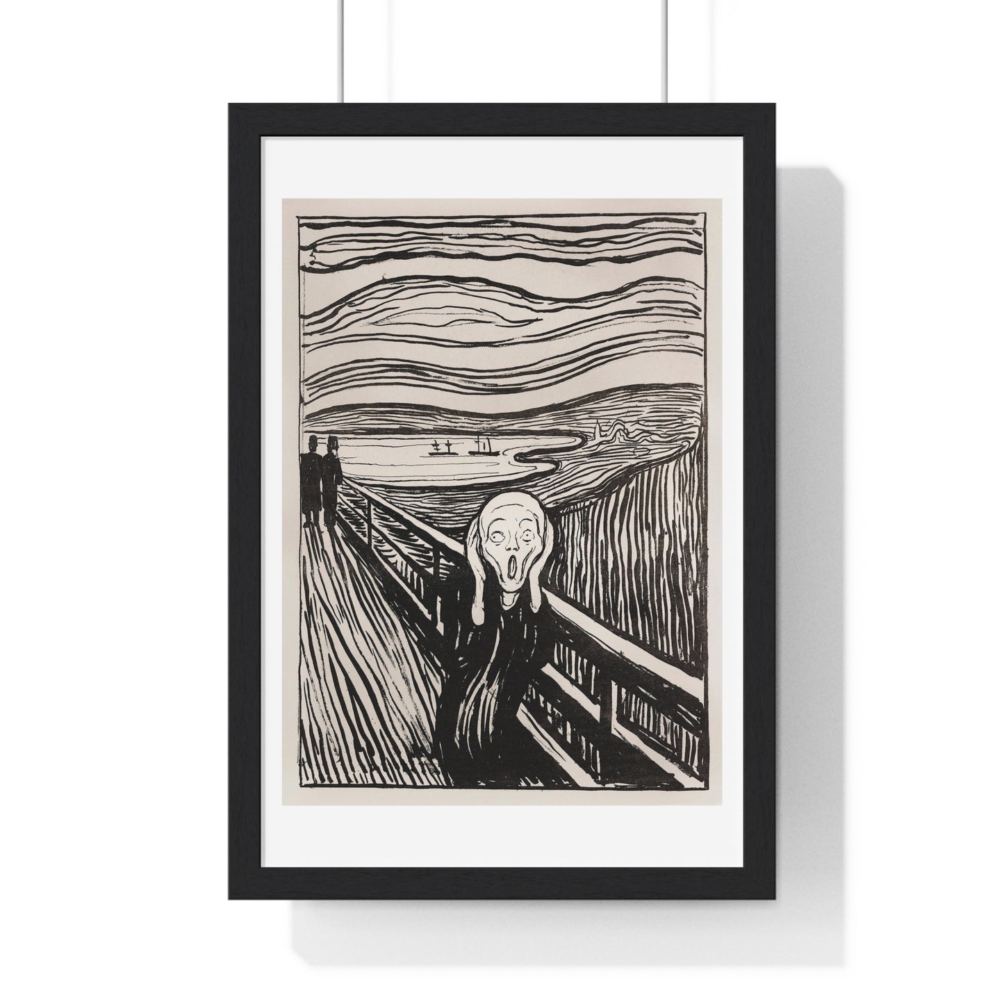 The Scream (1895) by Edvard Munch, from the Original, Framed Art Print