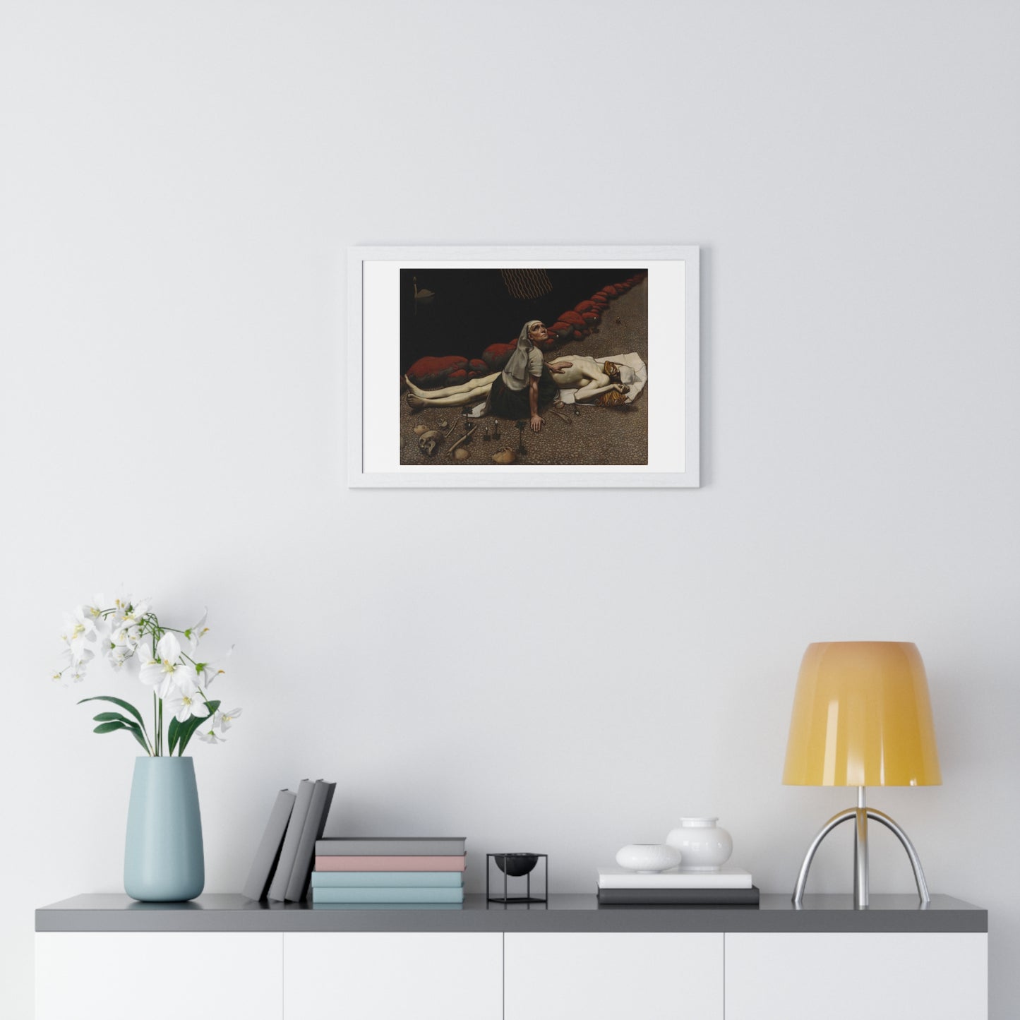 Lemminkäinen's Mother (189)  by Akseli Gallen-Kallela, from the Original, Framed Art Print