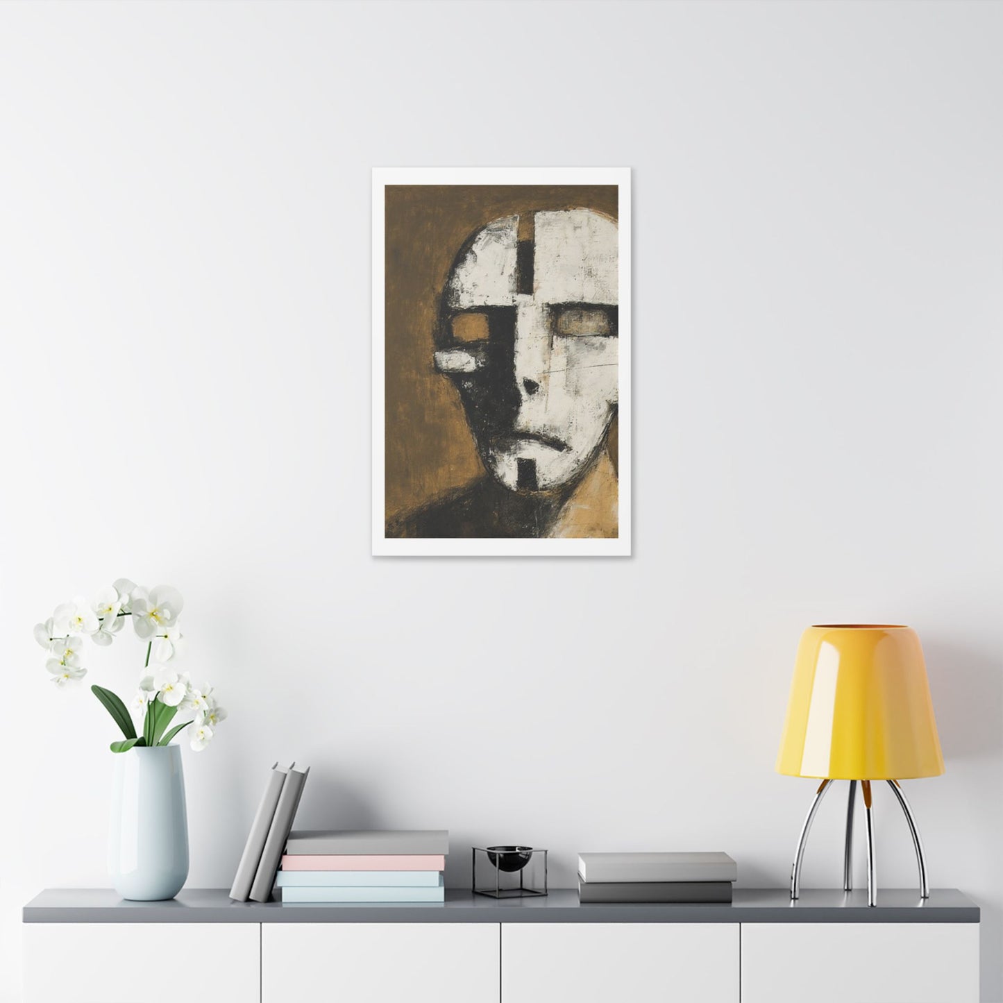 Brutalist Portrait Art II 'Designed by AI' Canvas Art Print