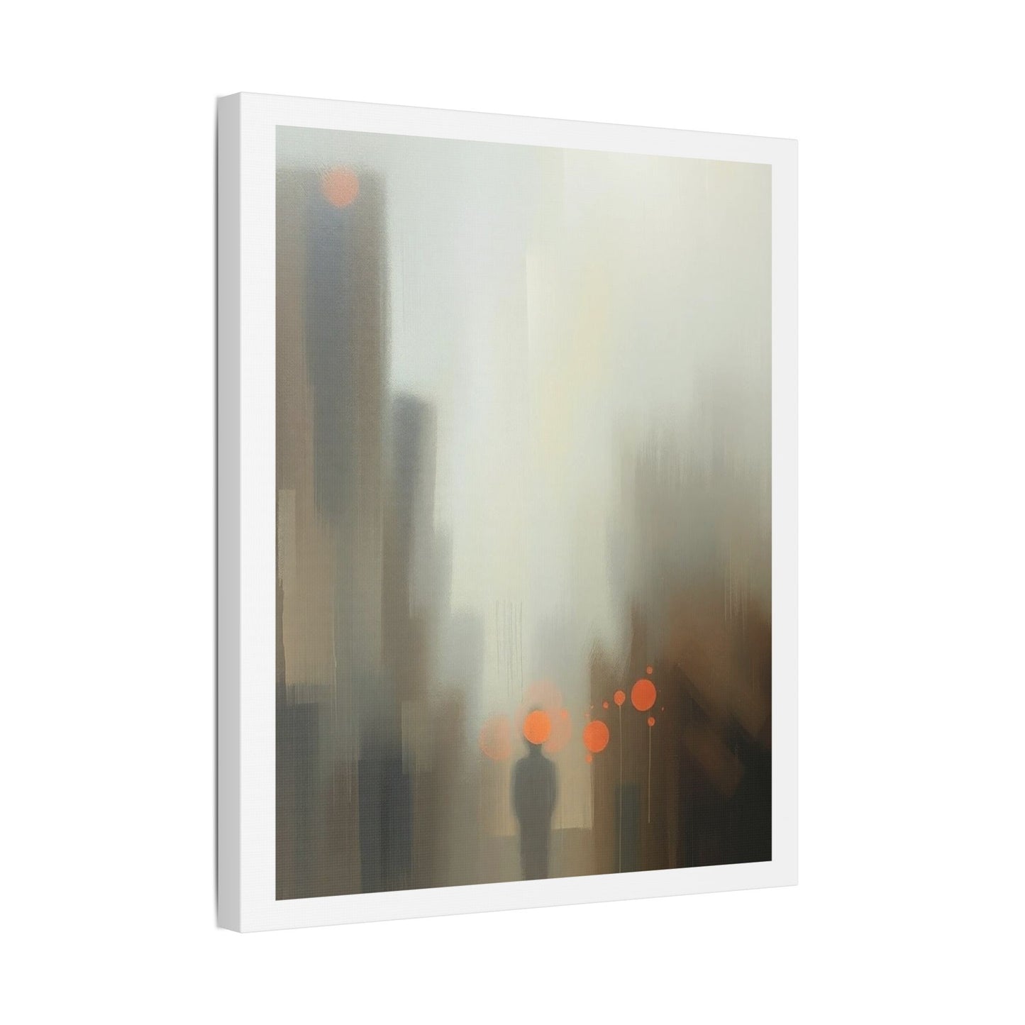 Faded Pastel Abstract Decor Art II 'Designed by AI' Print on Canvas