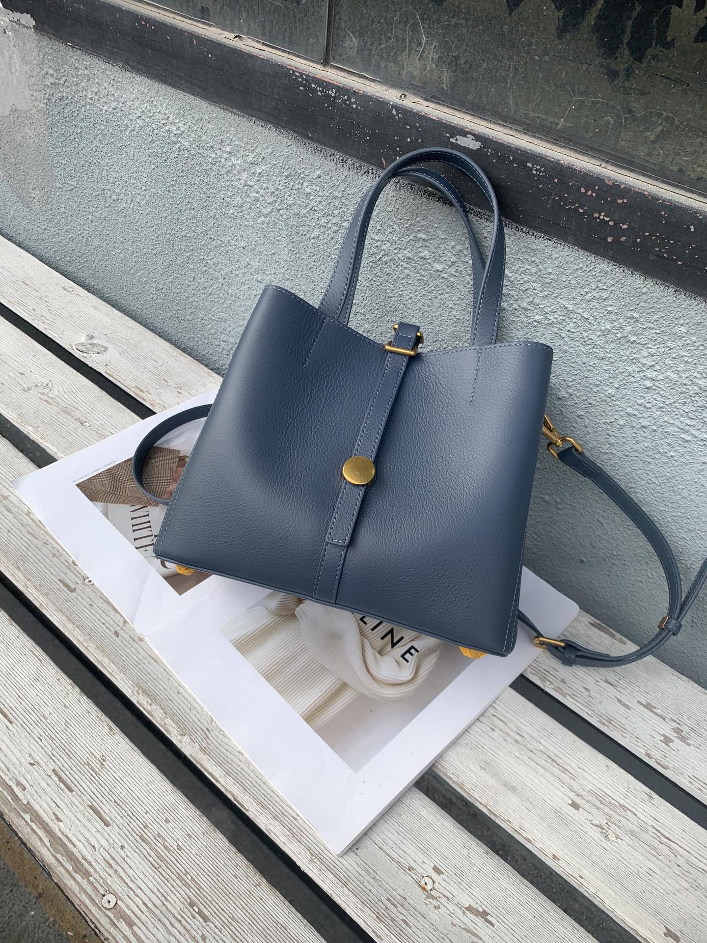 Vireous First Layer Cowhide Tote Genuine Leather Women's Bag