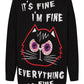 Banned Apparel Gothic Jumper Dress, Black Oversized Knit