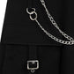 Banned Apparel Gothic Cargo Skirt Black Zip-Off Punk-Style