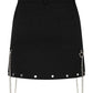 Banned Apparel Gothic Cargo Skirt Black Zip-Off Punk-Style
