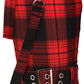Banned Alternative Nocturne Buckle Trousers in Red Tartan