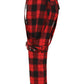 Banned Alternative Nocturne Buckle Trousers in Red Tartan