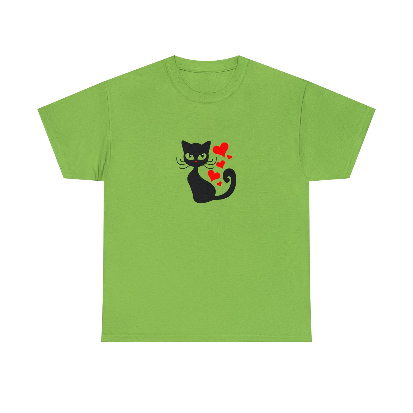 Love Cat Design Fashion T-Shirt