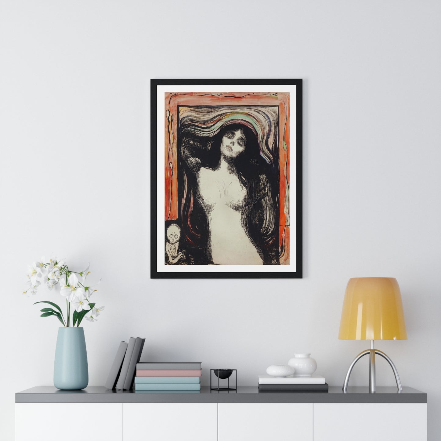 Madonna (1895) by Edvard Munch, from the Original, Framed Art Print