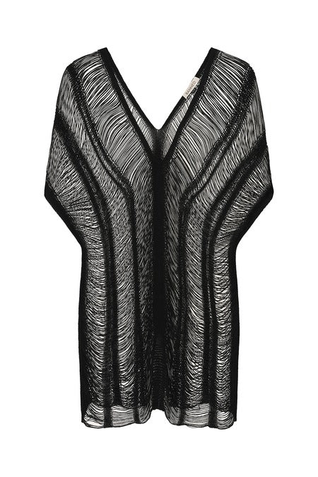 Banned Apparel Gothic Mesh Top, Black Sheer Layering