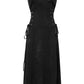 Banned Apparel Gothic High-Low Asymmetric Dress in Black