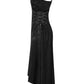 Banned Apparel Gothic High-Low Asymmetric Dress in Black