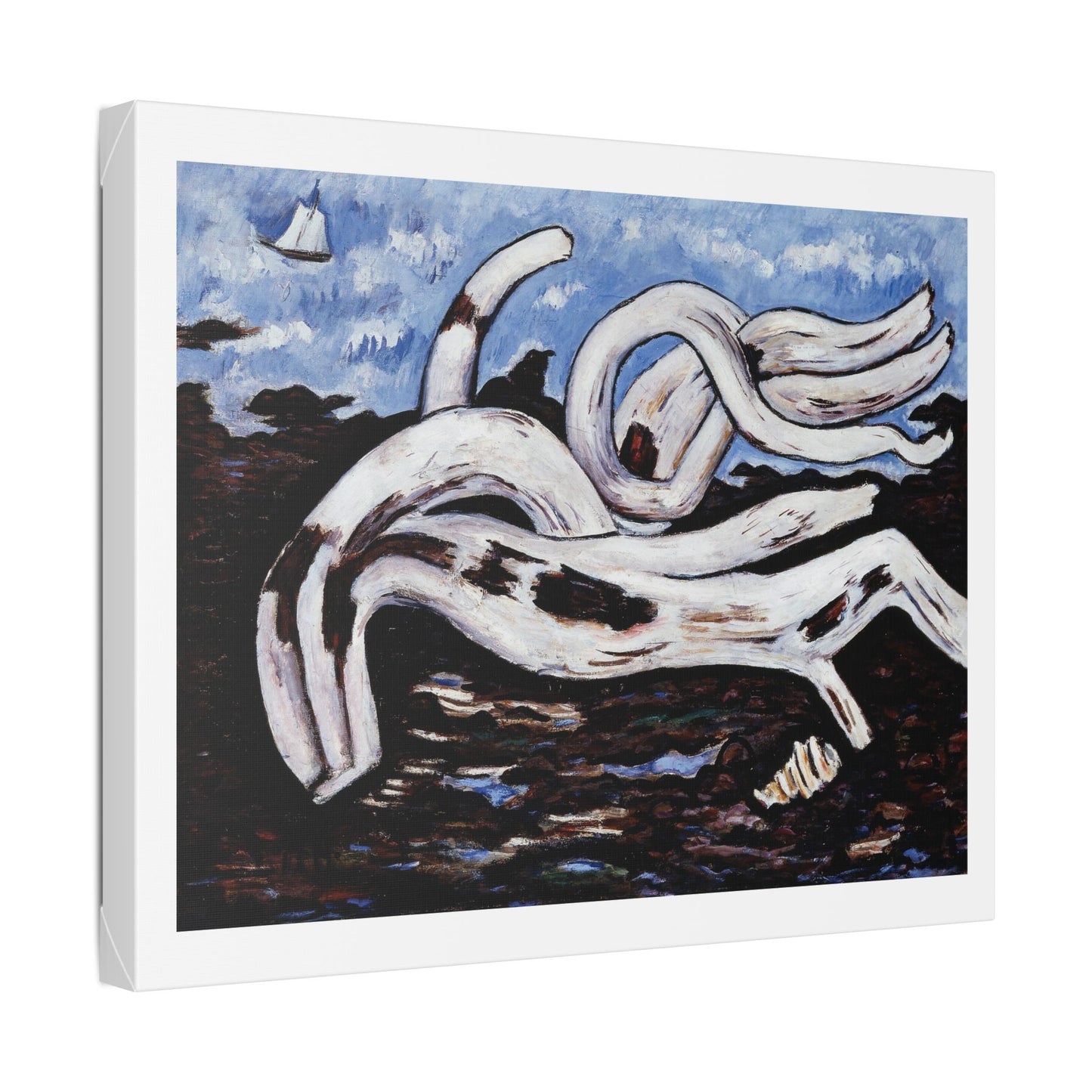 Driftwood on the Bagaduce (1939-1940) by Marsden Hartley, from the Original, Canvas Art Print
