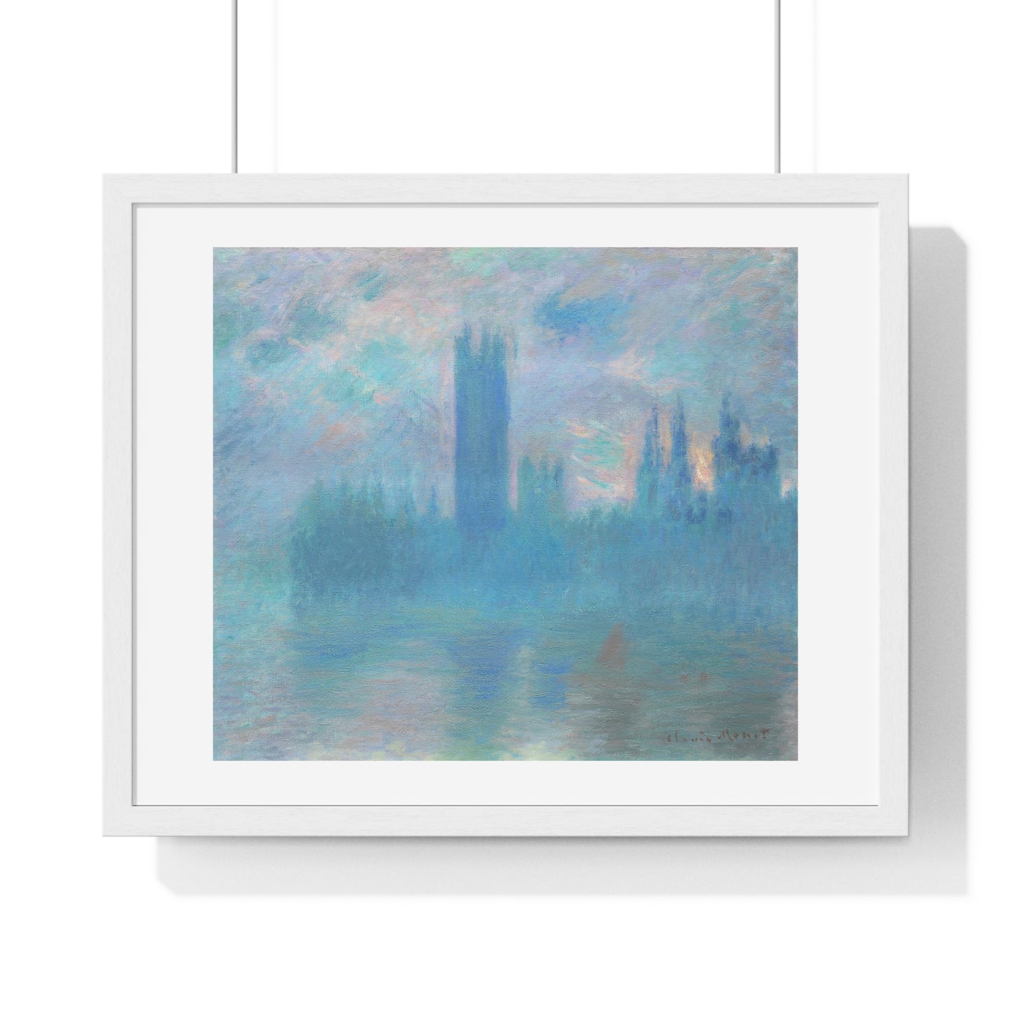 Houses of Parliament, London (1900–1901) by Claude Monet, from the Original, Framed Art Print