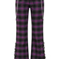 Banned Apparel Scarlett Vixen Trousers in Purple and Black