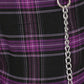 Banned Apparel Scarlett Vixen Trousers in Purple and Black