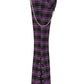 Banned Apparel Scarlett Vixen Trousers in Purple and Black