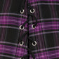 Banned Apparel Scarlett Vixen Trousers in Purple and Black