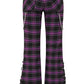 Banned Apparel Scarlett Vixen Trousers in Purple and Black