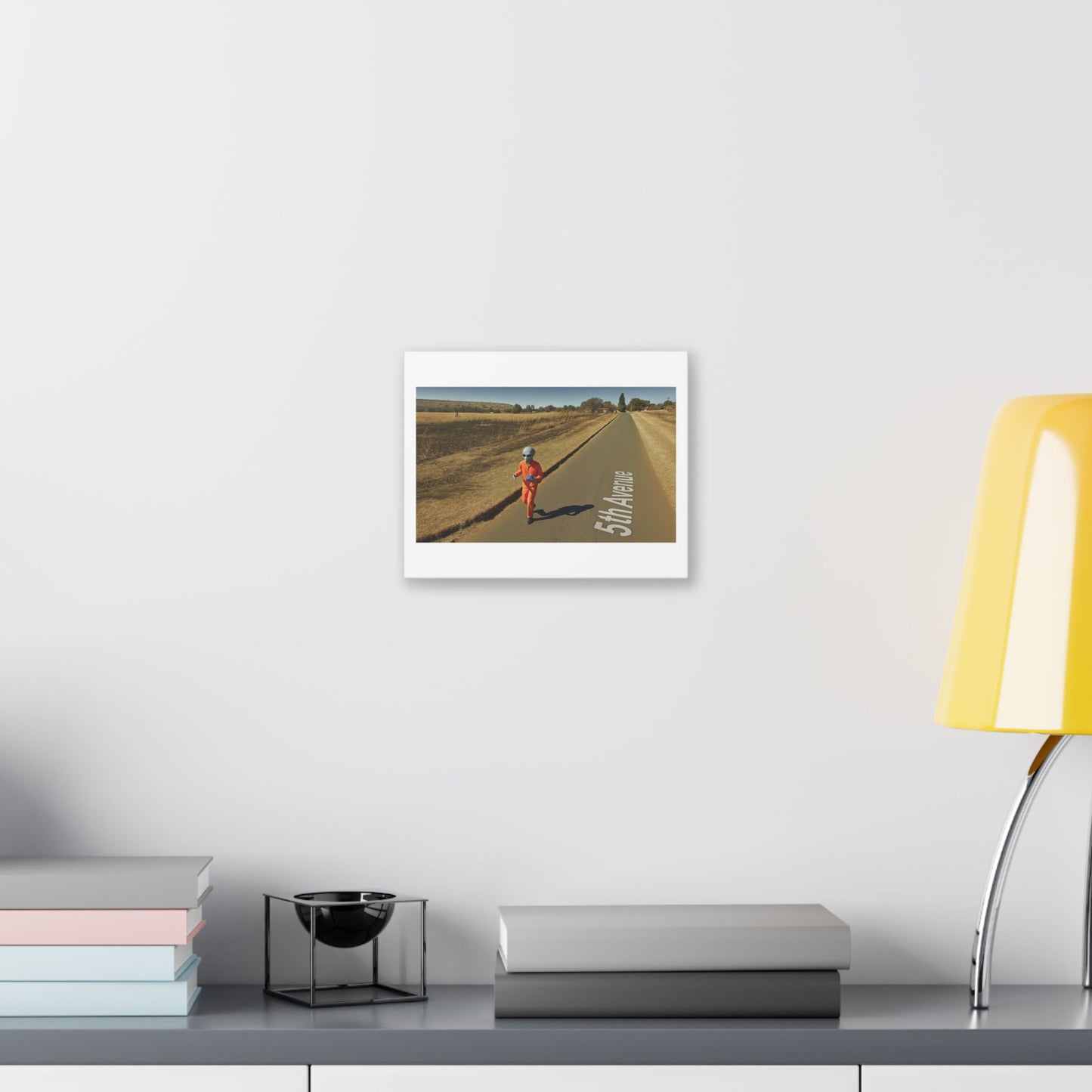 Weird Google Street View, Absurdist Art 'Designed by AI' Satin Canvas Print