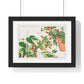 Maranta and Manettia Flower (1917) Japanese Woodblock Art by Kônan Tanigami, from the Original, Framed Art Print