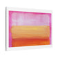 Pink Abstract Palette Knife Painting, Canvas Art Print