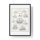 Types of Ships Drawn with Pen and Pencil (1882) by James Macaulay from the Original, Framed Art Print