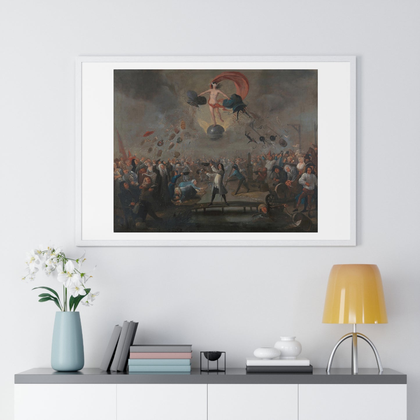 Allegory of Fortune (1658–1659) by Salvator Rosa, from the Original, Framed Art Print