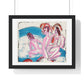 Three Bathers by Stones (1913) by Ernst Ludwig Kirchner, from the Original, Framed Art Print