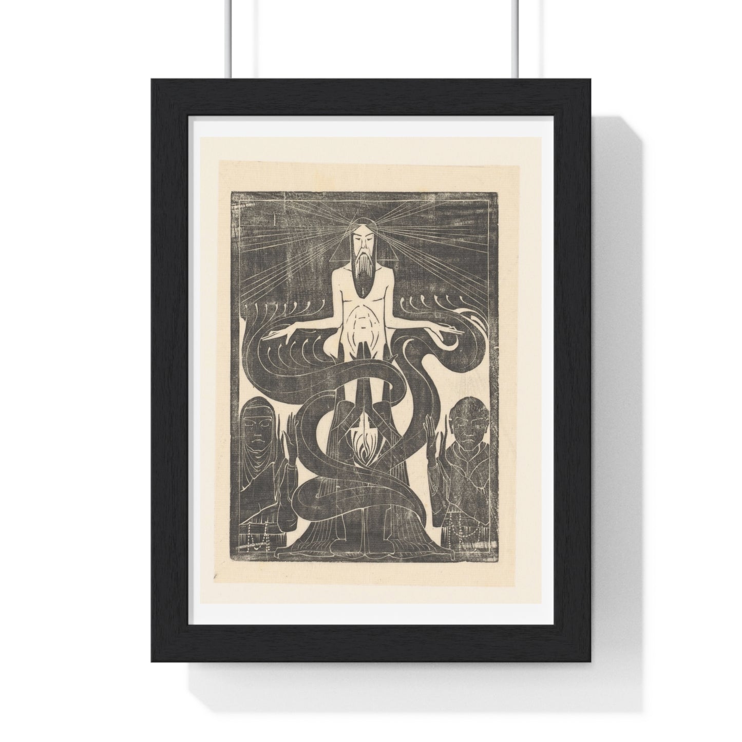 Argonauten Manlijk en Vrouwlijk Vuur (1894) by Karel Petrus Cornelis de Bazel, from the Original, Framed Art Print