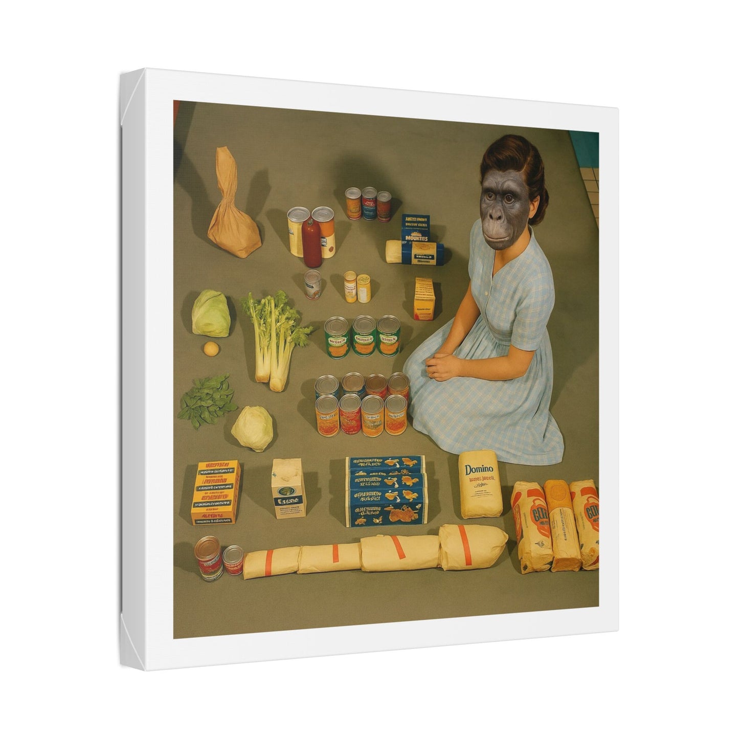 Grotesque Theatre 'Designed by AI' Canvas Art Print