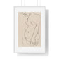 Nude Three Quarters, Part of Head Cropped (1913) by Henri Matisse from the Original, Framed Art Print