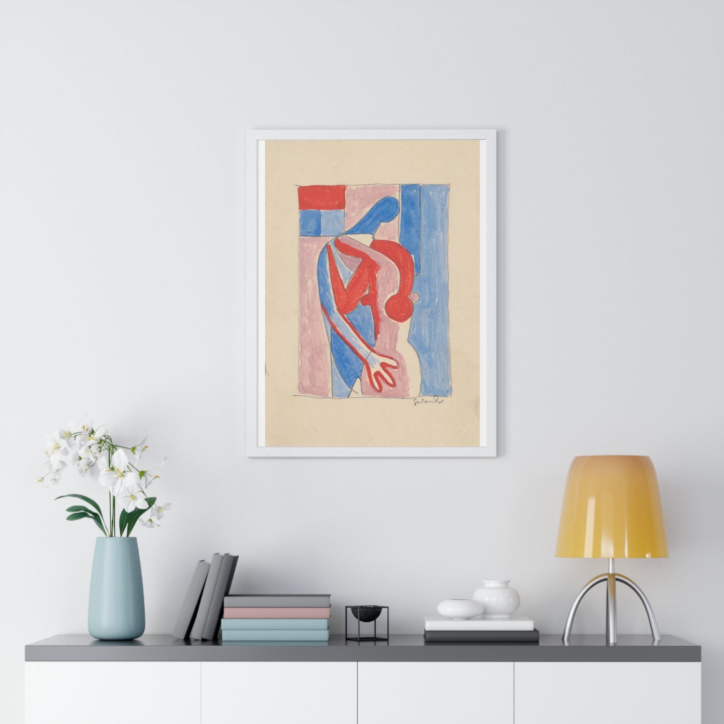 Embrace by Mikuláš Galanda, from the Original, Wooden Framed Print