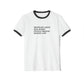 Birthplace: Earth, Politics: Freedom, Religion: Love, Cotton Ringer T-Shirt