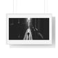 Black and White Photography, High-Contrast Cityscape II 'Designed by AI' Framed Print