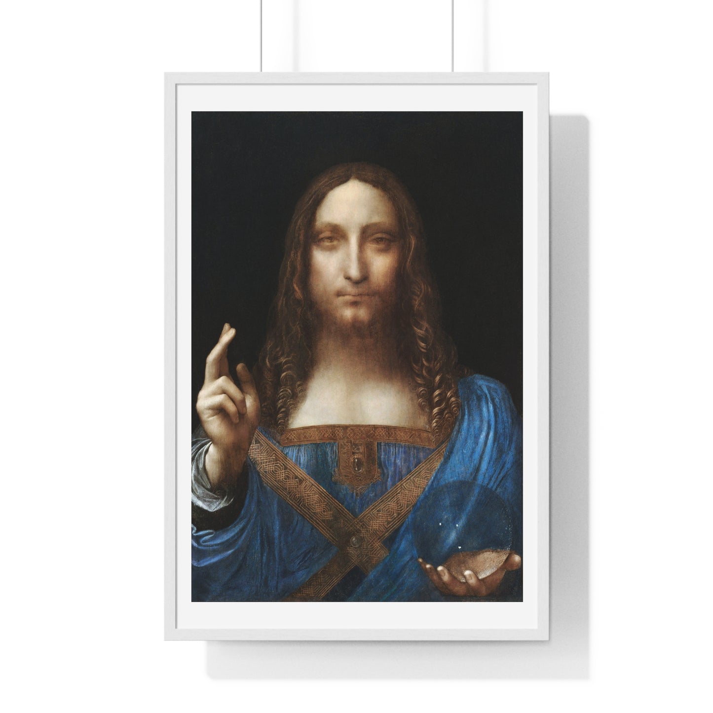 Salvator Mundi (circa 1500) Famous Painting by Vincent van Gogh, from the Original, Framed Art Print