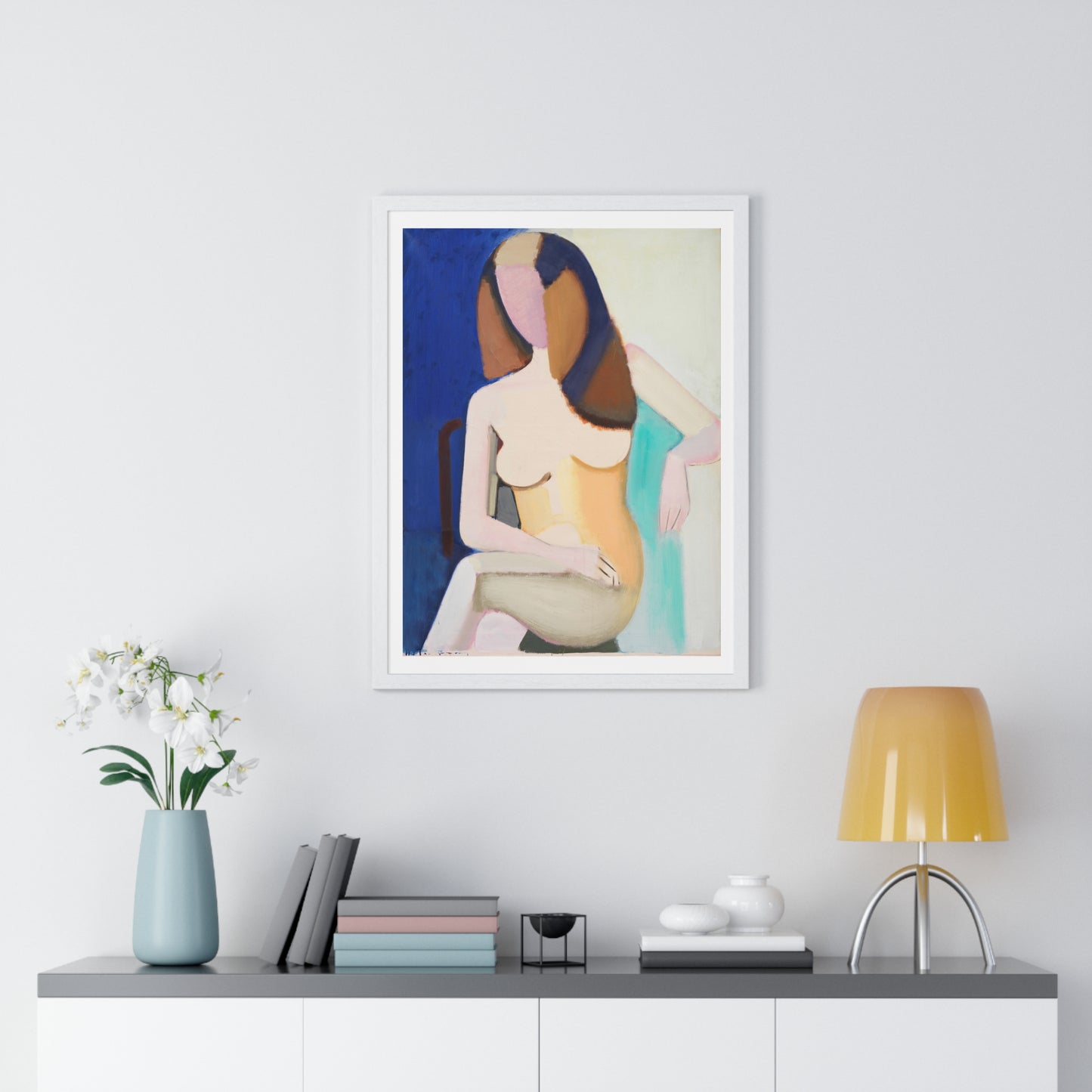 Seated Female Model by Vilhelm Lundstrøm, from the Original, Framed Art Print