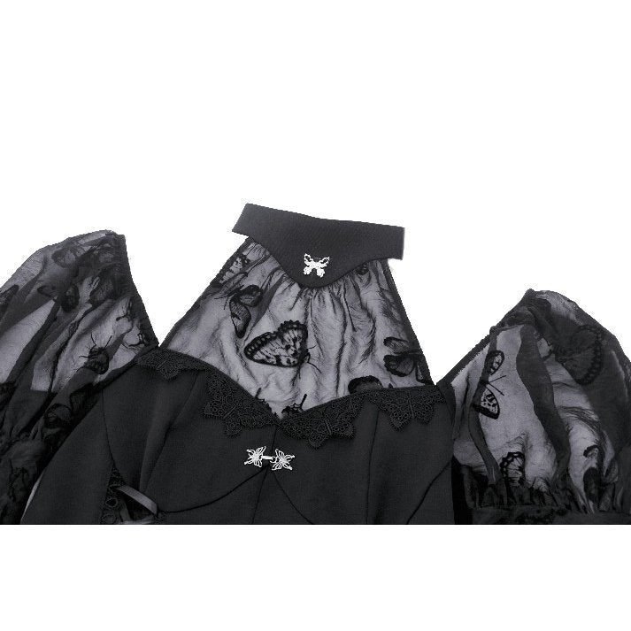Dark in Love Blanche Butterfly Big-Sleeves Dress