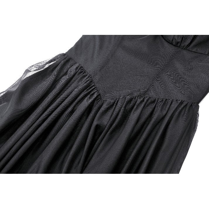 Dark in Love Millicent Black Tulle Feather Fantasy dress
