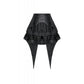 Dark in Love Thornspell Gothic Layered Lace Overskirt in Black