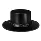 Leather Gentleman's Top Hat, Punk Party Stage Performance Wear