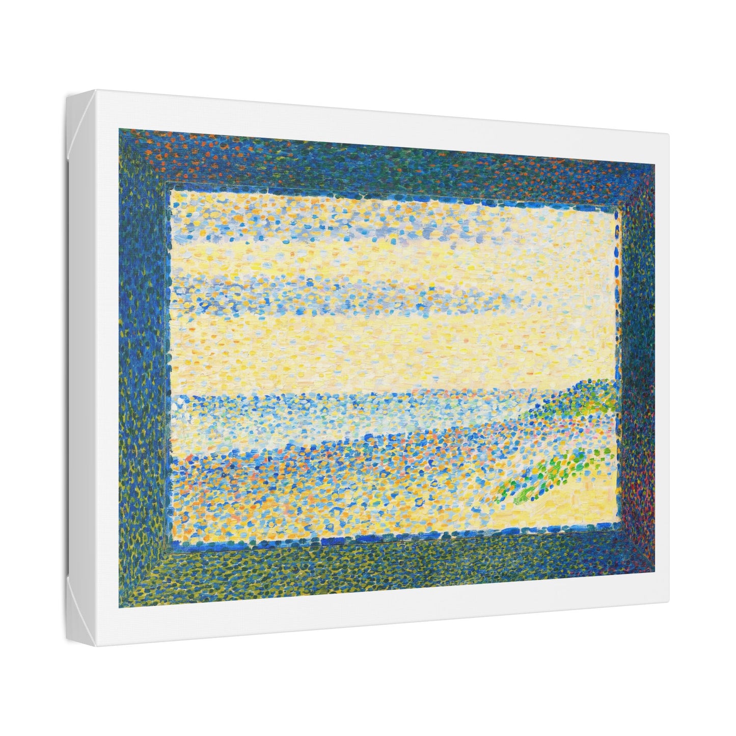 Seascape (Gravelines) by Georges Seurat (1890) from the Original, Canvas Art Print